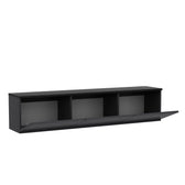 COMODA TV Neon Illuminated - Anthracite, Gri, 32x35x160 cm