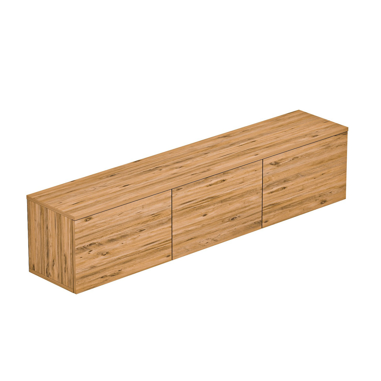 Comoda TV Neon Inarch, alb - stejar, pin atlantic, 160x32 cm - Atlantic Pine