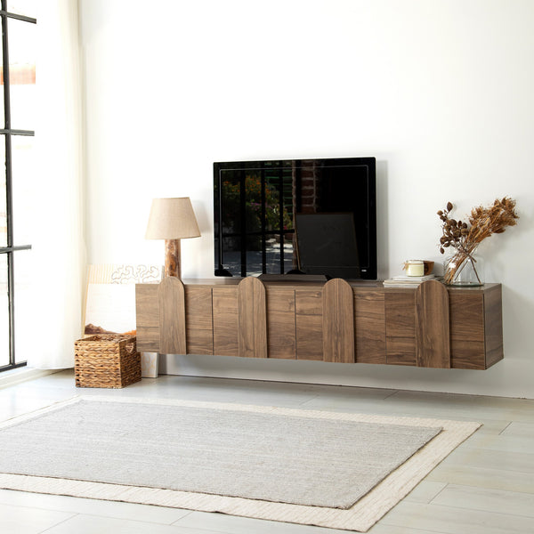 Comodă TV New Line Neostill, stejar - nuc, 180x35 cm
