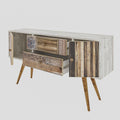 Comoda TV Odense Scandinav, Alb, 122 x 65 x 35 cm