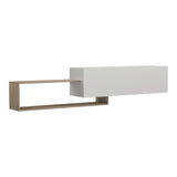 Comoda TV Olande, 210x35x48 cm - Sonoma-Alb