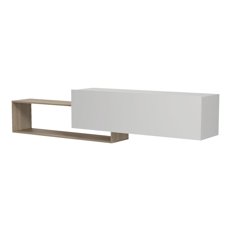 Comoda TV Olande, 210x35x48 cm - Sonoma-Alb