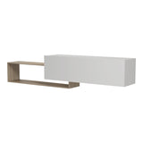 Comoda TV Olande, 210x35x48 cm - Sonoma-Alb