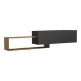Comoda TV Olande, 210x35x48 cm - Stejar-Negru
