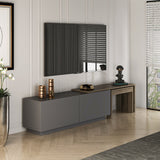Comoda TV Oslo Antec, Anthracite Walnut - White Atlantic Pine, 180x43 cm - Anthracite
Walnut
