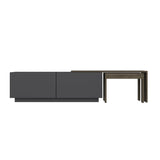 Comoda TV Oslo Antec, Anthracite Walnut - White Atlantic Pine, 180x43 cm - Anthracite
Walnut