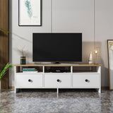 COMODA TV Oslo - White, Alb, 36x47x150 cm