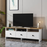 COMODA TV Oslo - White, Alb, 36x47x150 cm