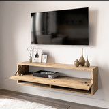 Comoda TV de perete Roscoe, 100x32x30 cm - Stejar