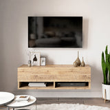 Comoda TV de perete Roscoe, 100x32x30 cm - Stejar