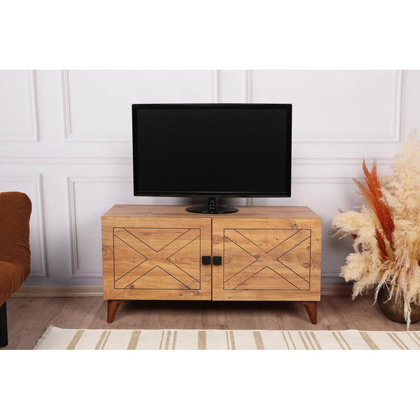Comoda TV Roza, Lemn, Natural, 100x54x35 cm