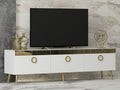 Comoda TV Safar - White, Alb, 45x30x150 cm