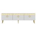 Comoda TV Safar - White, Alb, 45x30x150 cm