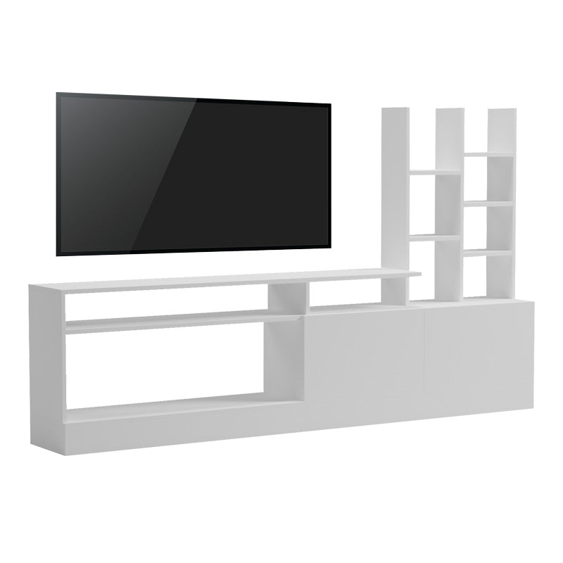 Comoda TV Seruno, Alb, 170x25x100 cm - Alb