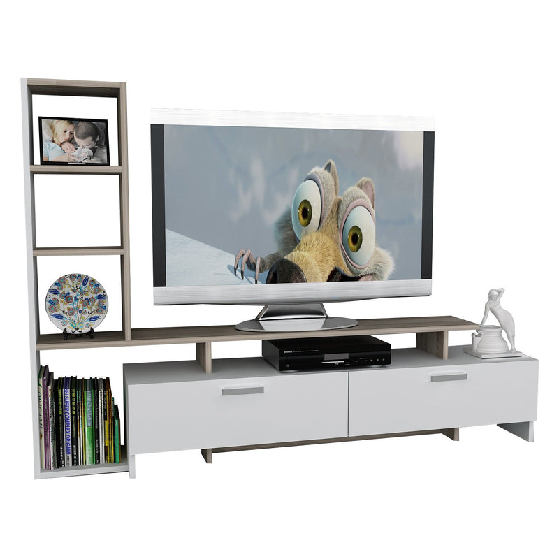 Comoda Tv Simal - White, Cordoba, Alb, 149x171x32 cm, detaliu produs