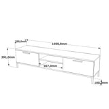COMODA TV ST1 - GW, Stejar, 160x39.1x35 cm
