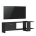 Comoda TV Standi Negru 120x25x36 cm