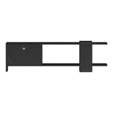 Comoda TV Standi, Negru, 120x25x36 cm