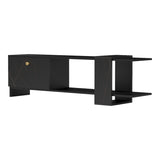 Comoda TV Standi, Negru, 120x25x36 cm