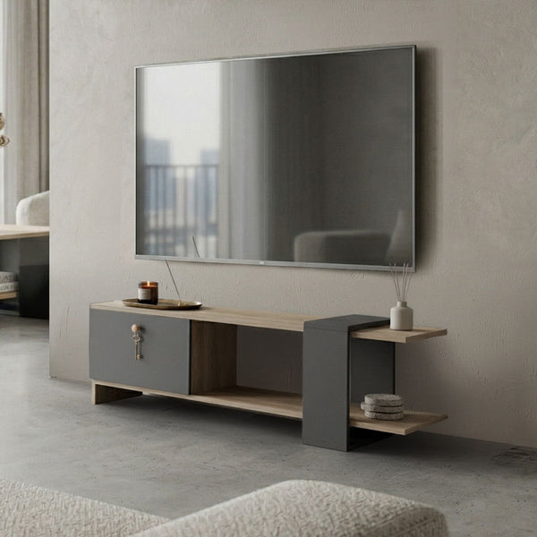 Comoda TV Standi, Sonoma, 120x25x37 cm