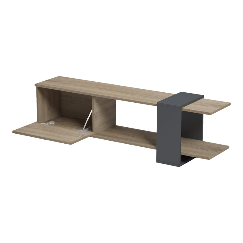 Comoda TV Standi, Sonoma, 120x25x37 cm, imagine ambient