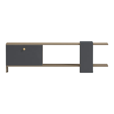 Comoda TV Standi, Sonoma, 120x25x37 cm, imagine produs 4