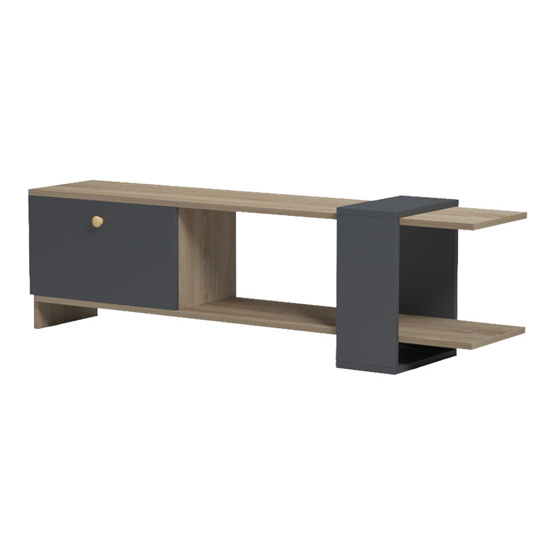 Comoda TV Standi, Sonoma, 120x25x37 cm, imagine produs 5