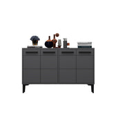 Comoda TV Stria - Anthracite, Gri, 75x30x120 cm