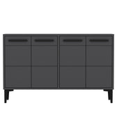 Comoda TV Stria - Anthracite, Gri, 75x30x120 cm