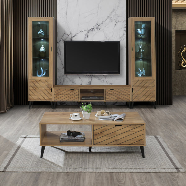 Comoda TV Thelma, Sonoma, 150x40x41 cm