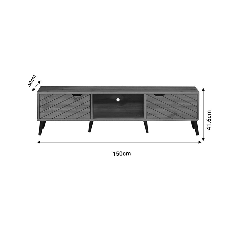 Comoda TV Thelma, Sonoma, 150x40x41 cm