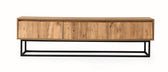 Comoda Tv Tılsım 180, Negru, 180x50x40 cm