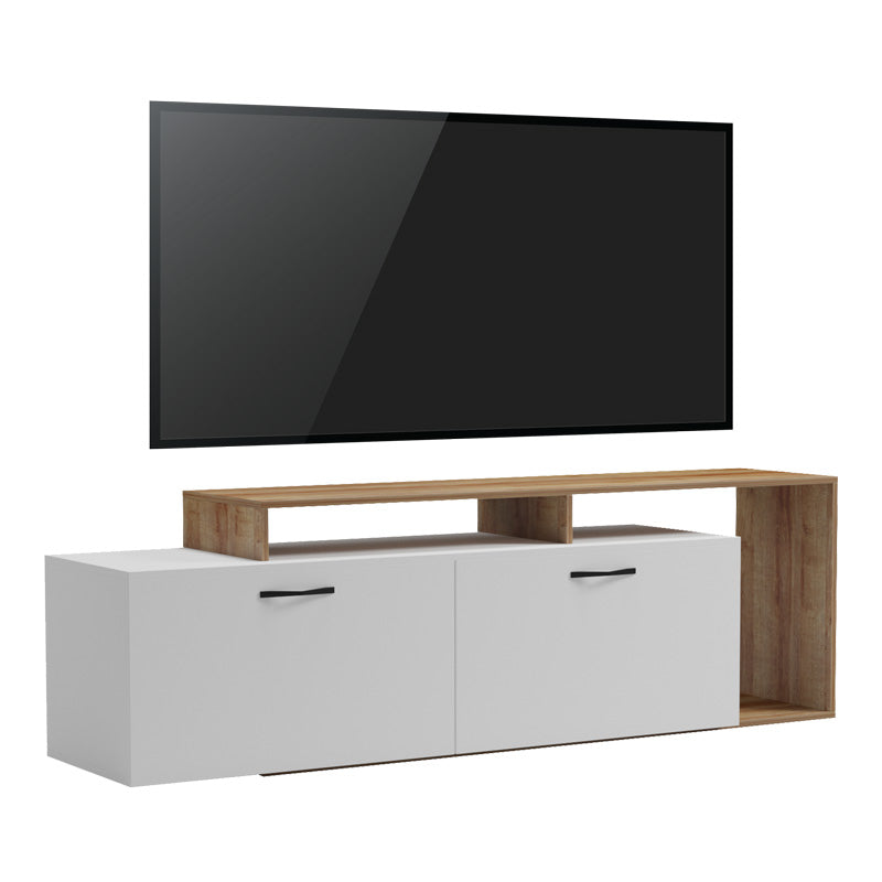 Comoda TV Tobler, Alb, 170x40x53 cm