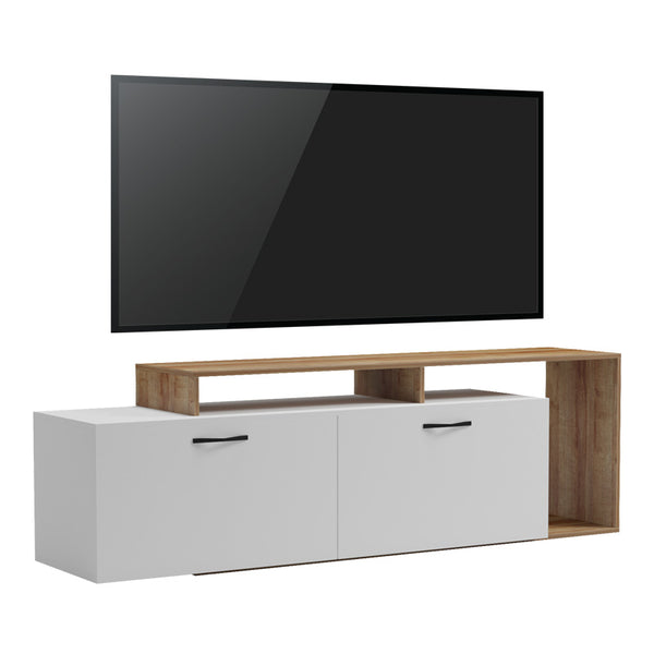 Comoda TV Tobler, Alb, 170x40x53 cm