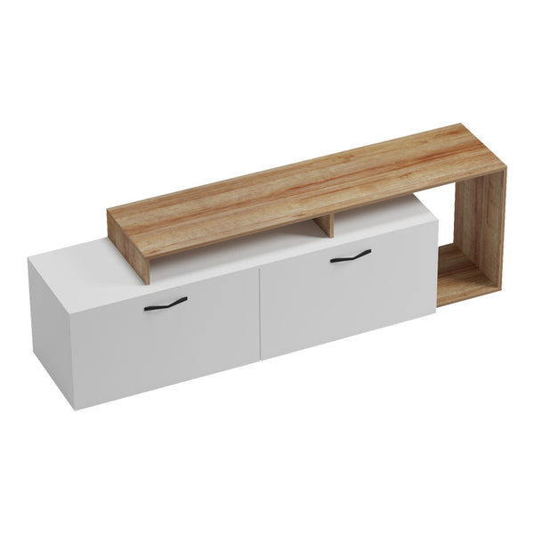 Comoda TV Tobler, Alb, 170x40x53 cm