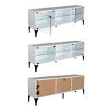 Comoda TV Tokyo, Alb, 35x55x160 cm