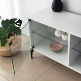 Comoda TV Tokyo, Alb, 35x55x160 cm