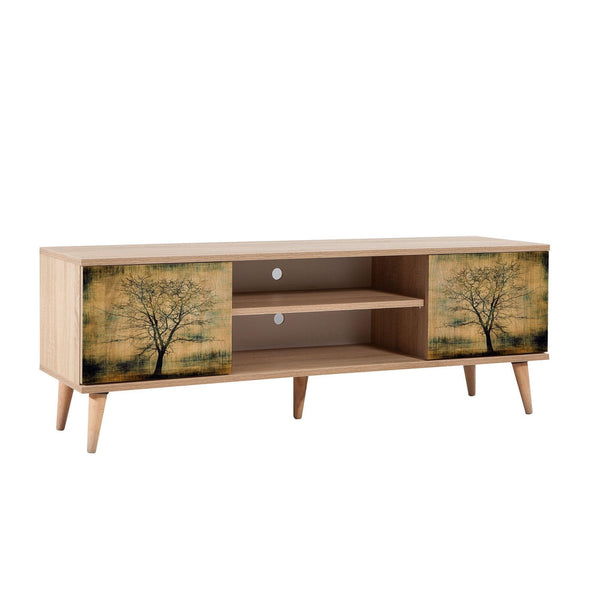 Comoda Tv Truva -  TV Stand 6, Stejar Sonoma, 50x40x140 cm