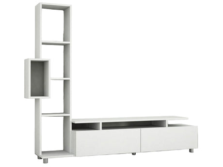 Comoda Tv Tulip TV Unit, Alb, 30x167x160 cm