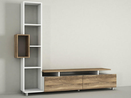 Comoda Tv Tulip TV Unit, Alb, 30x167x160 cm
