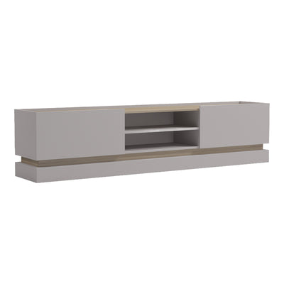 Comoda TV Wendo, Gri-Sonoma, 200x37x47 cm, detaliu produs