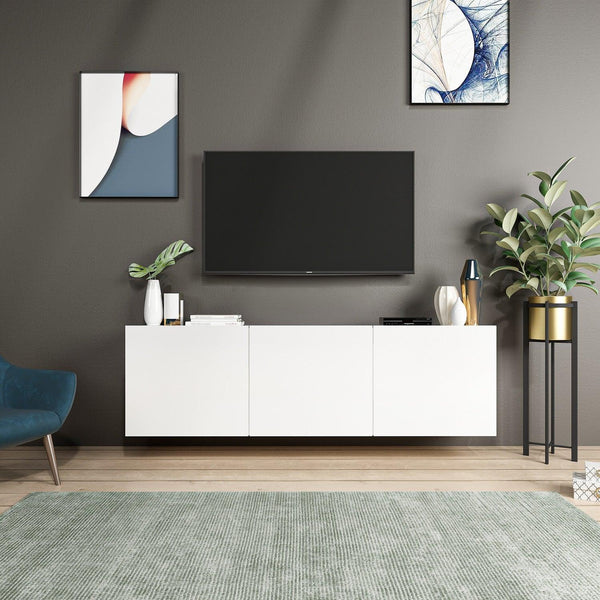 Comoda Tv White, Alb, 31x44x150 cm