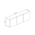 COMODA TV White, Alb, 31x44x150 cm