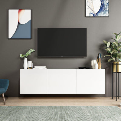 COMODA TV White, Alb, 31x44x150 cm
