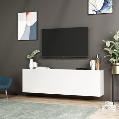 COMODA TV White, Alb, 31x44x150 cm