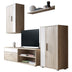 Comoda TV Zafira Sonoma-alb 190x35x190 cm