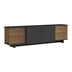 Comoda Tv Zafore, nucului cu blat din marmura neagra 180x33x50 cm