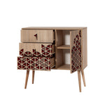 Comoda Verybox - Dresser 3, Sonoma, 90x40x90 cm