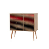 Comoda Verybox - Dresser 6, Stejar Sonoma, 90x40x90 cm