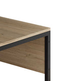 Birou Adore Connect cu picior metalic, 120x60x75 cm - Stejar